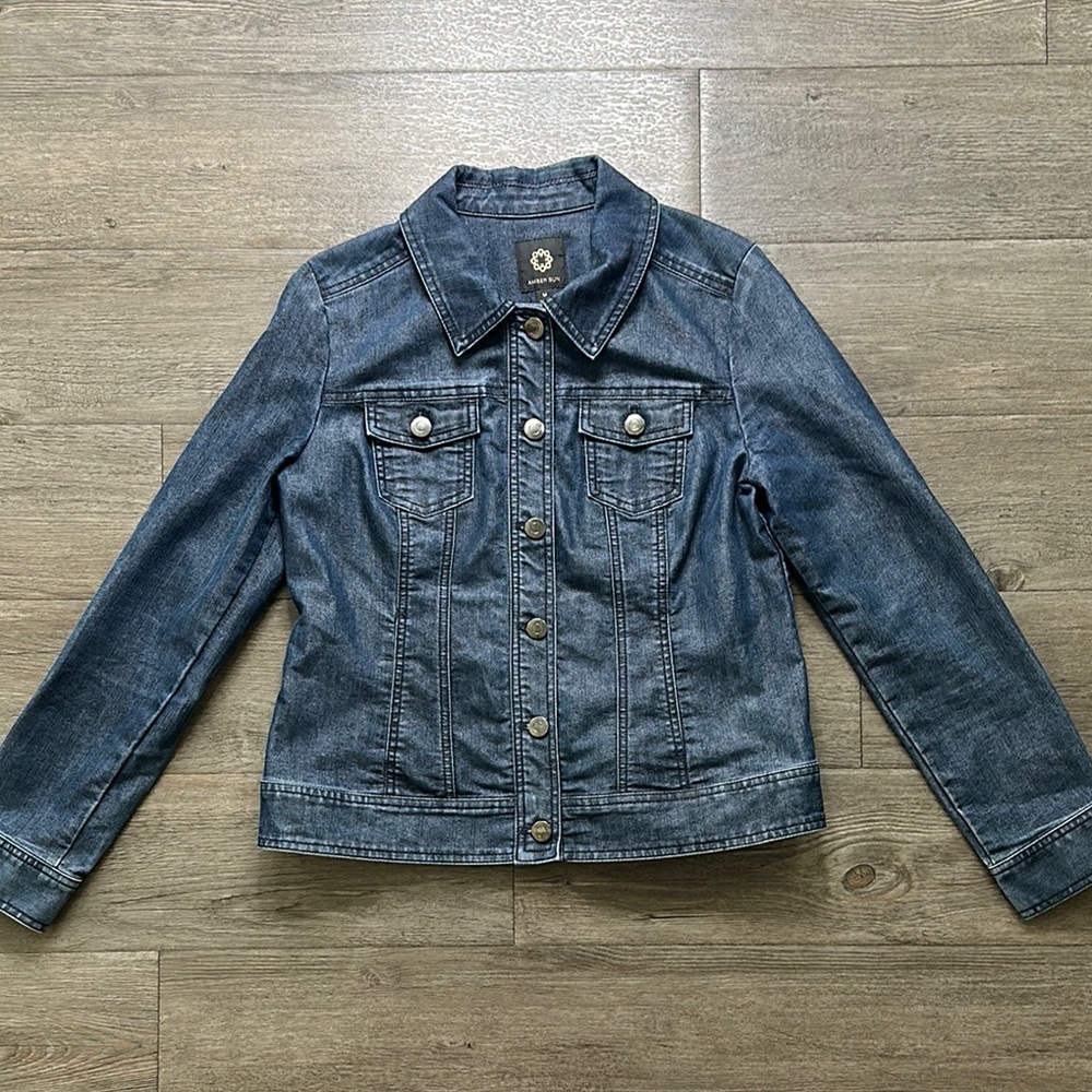 Amber Sun Dark Blue Denim Jacket
